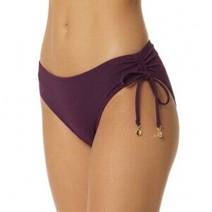 NEW Anne Cole Bikini BOTTOMS Live in Color Swim Bottom Sz Small Aubergine Plum